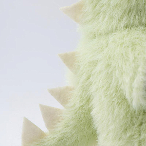 Медведь Lina TeddyTales, в костюмчике Зеленого динозавра, молочный, брелок, XS, 15 см